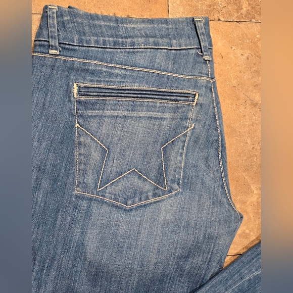 People's Liberation Kathryn Trouser Flare Denim Light Wash Blue Jeans - Picture 4 of 11